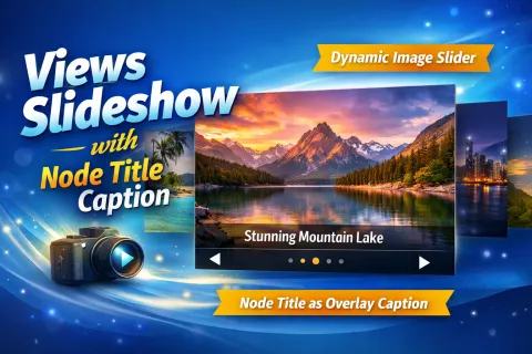 How to create Views Slideshow with Node Title Caption in Drupal